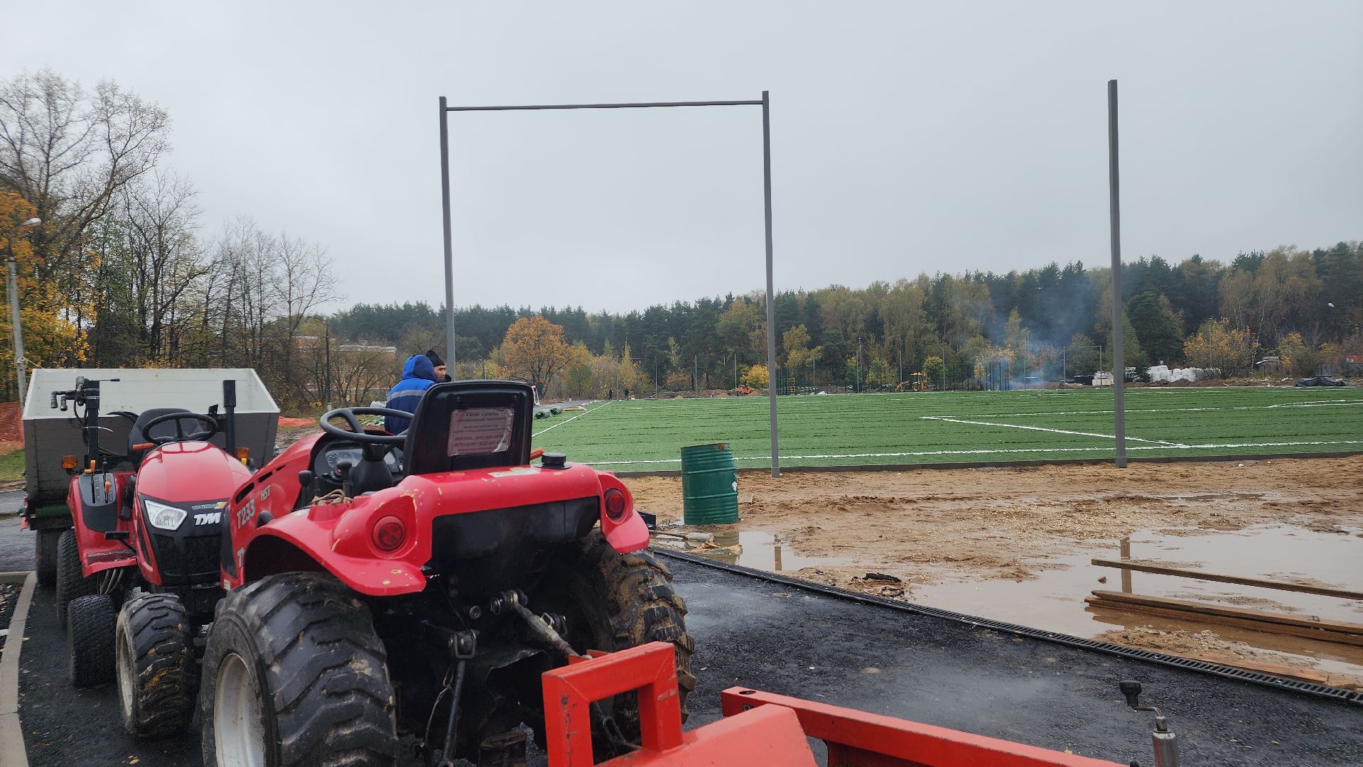 строительство, спорт, стадион, Лосино-Петровский,