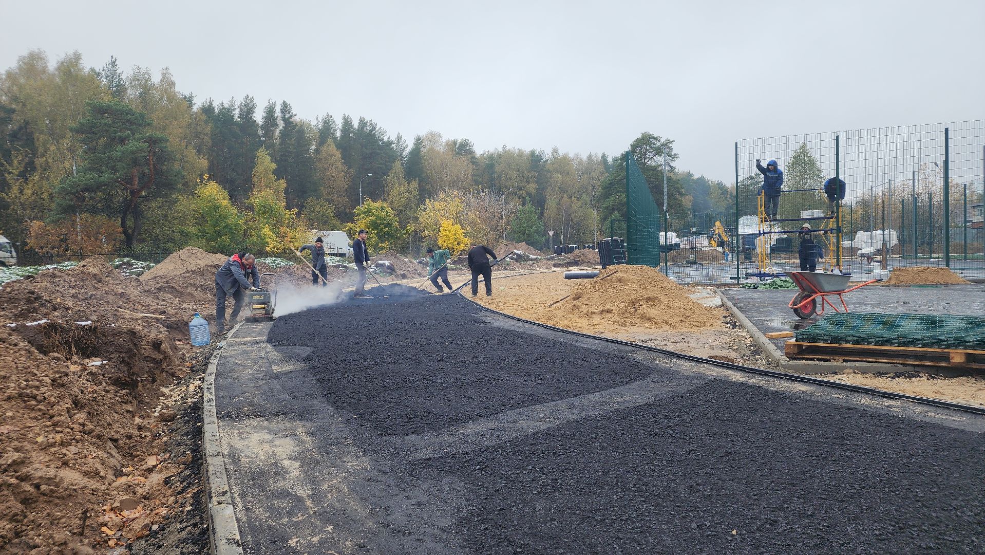 строительство, спорт, стадион, Лосино-Петровский,