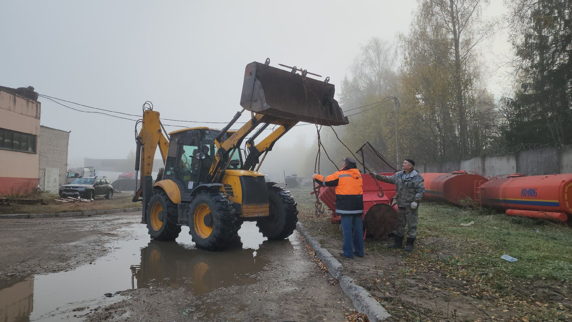 черноголовка, зимний период, Коммунальные службы, снегоуборочная техника,