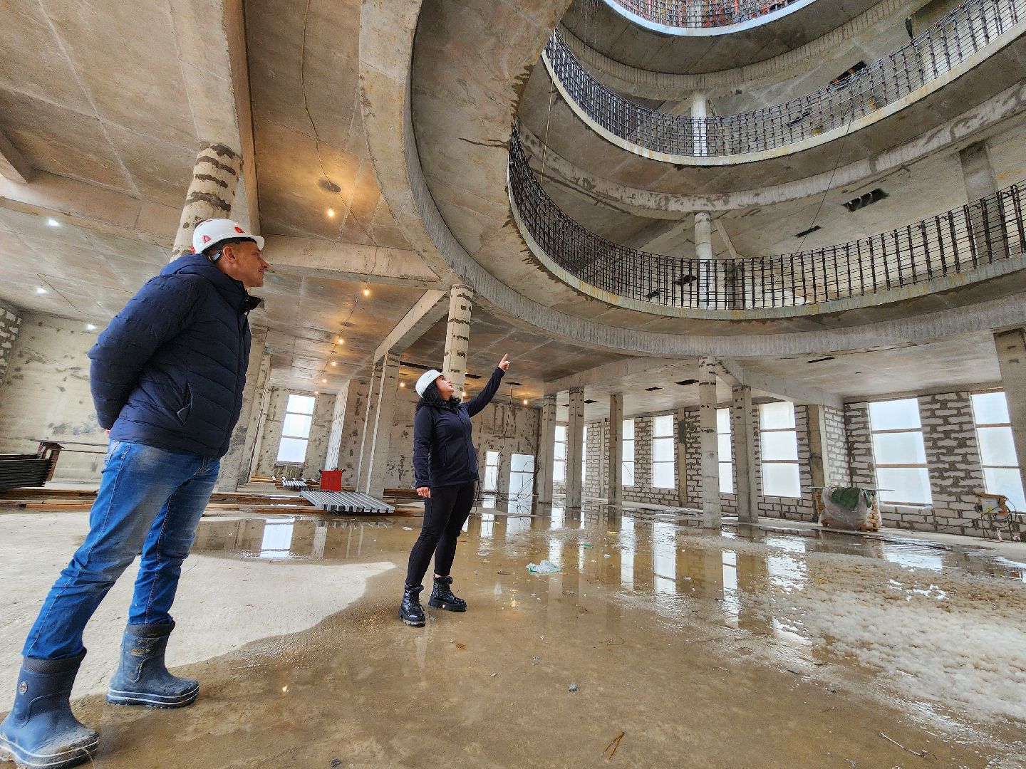 Чехов, улица Мира, детская поликлиника, строительство, монолитные работы, нацпроект здравоохранение, минстрой мо,