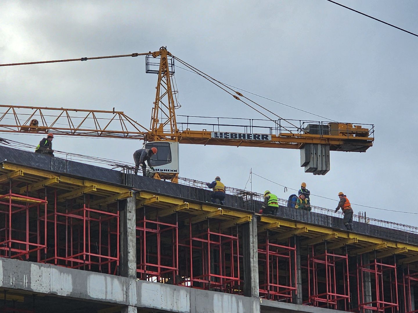 Чехов, улица Мира, детская поликлиника, строительство, монолитные работы, нацпроект здравоохранение, минстрой мо,