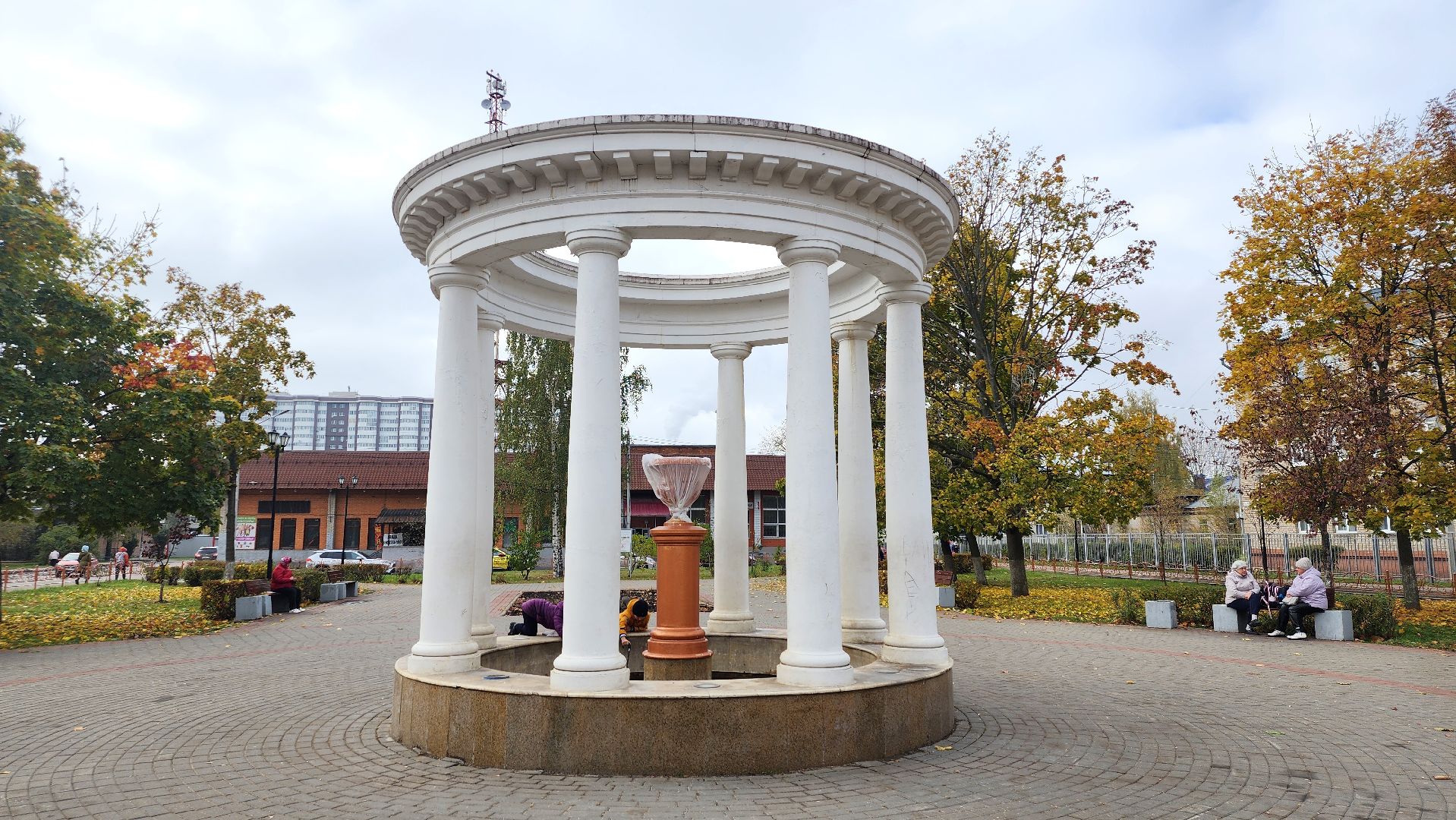 консервация фонтанов, сезон фонтанов, коммунальные службы, Старая Купавна,