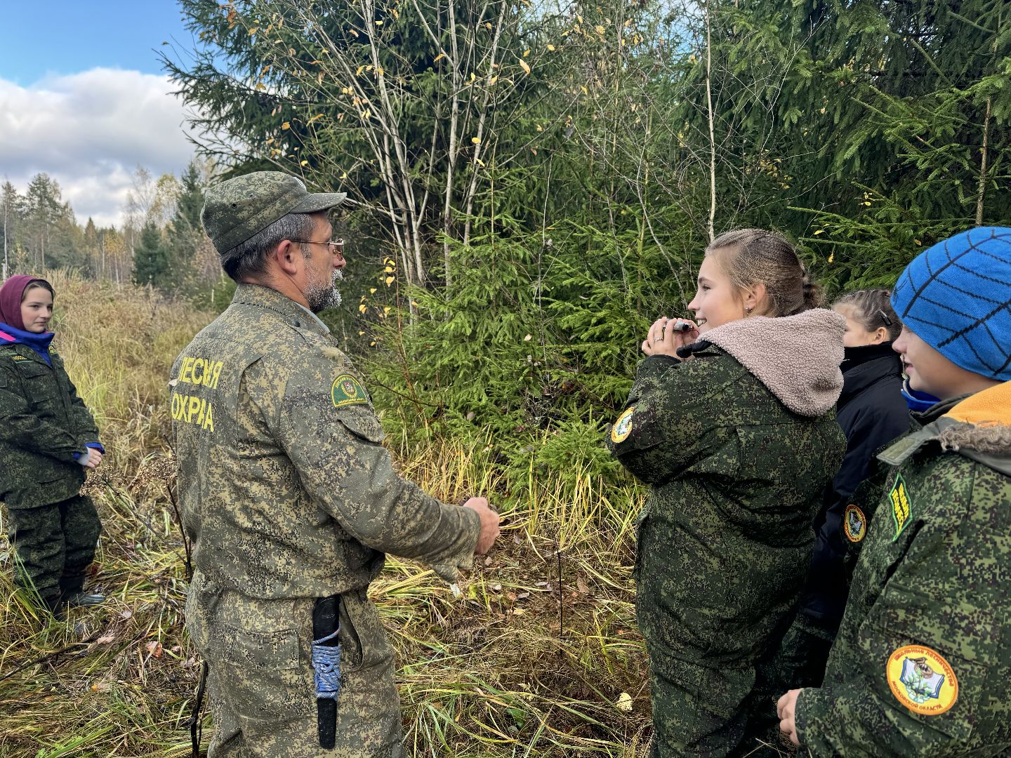 лесничество, урок в лесу, школьное лесничество,