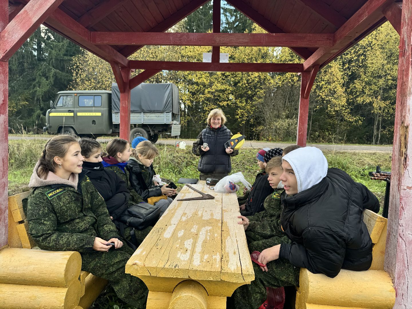 лесничество, урок в лесу, школьное лесничество,
