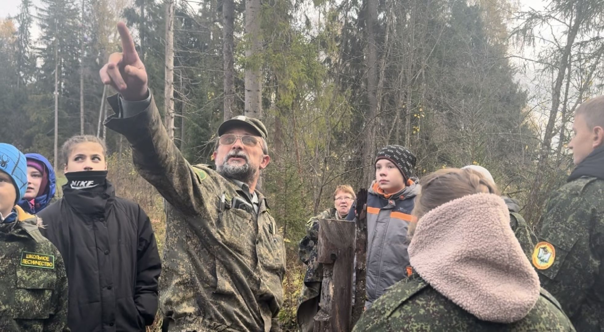 лесничество, урок в лесу, школьное лесничество,
