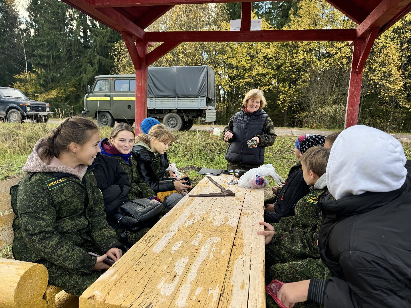 лесничество, урок в лесу, школьное лесничество,