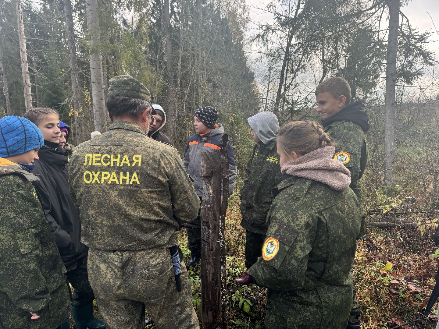 лесничество, урок в лесу, школьное лесничество,