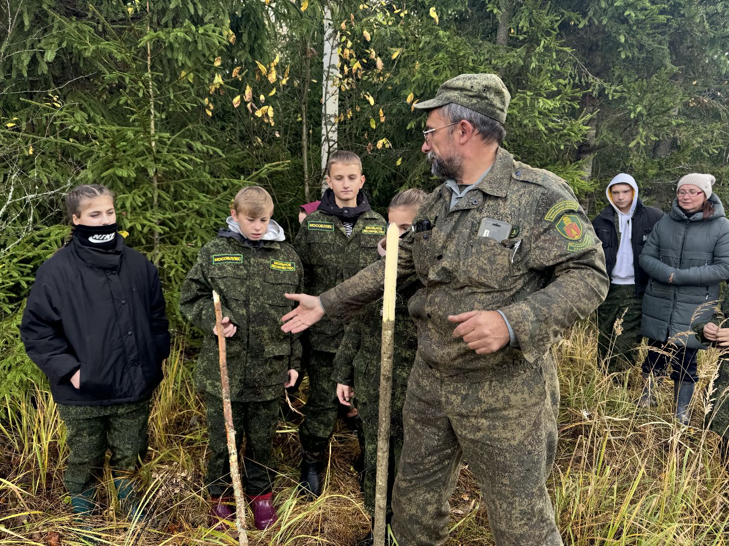 лесничество, урок в лесу, школьное лесничество,
