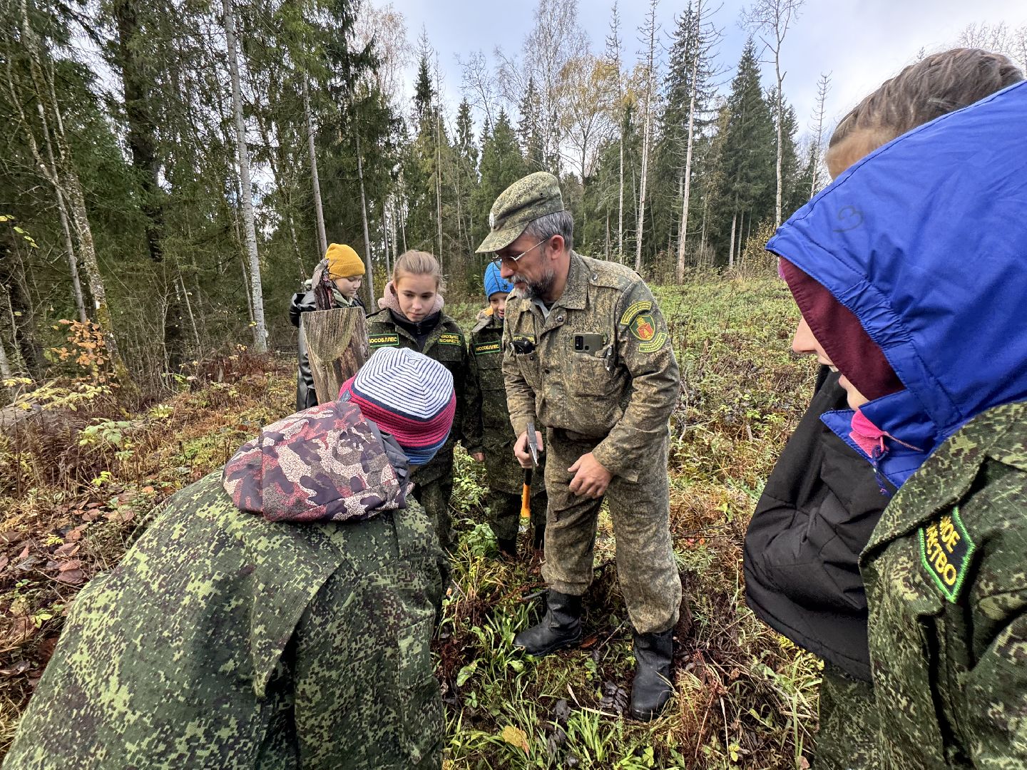 лесничество, урок в лесу, школьное лесничество,