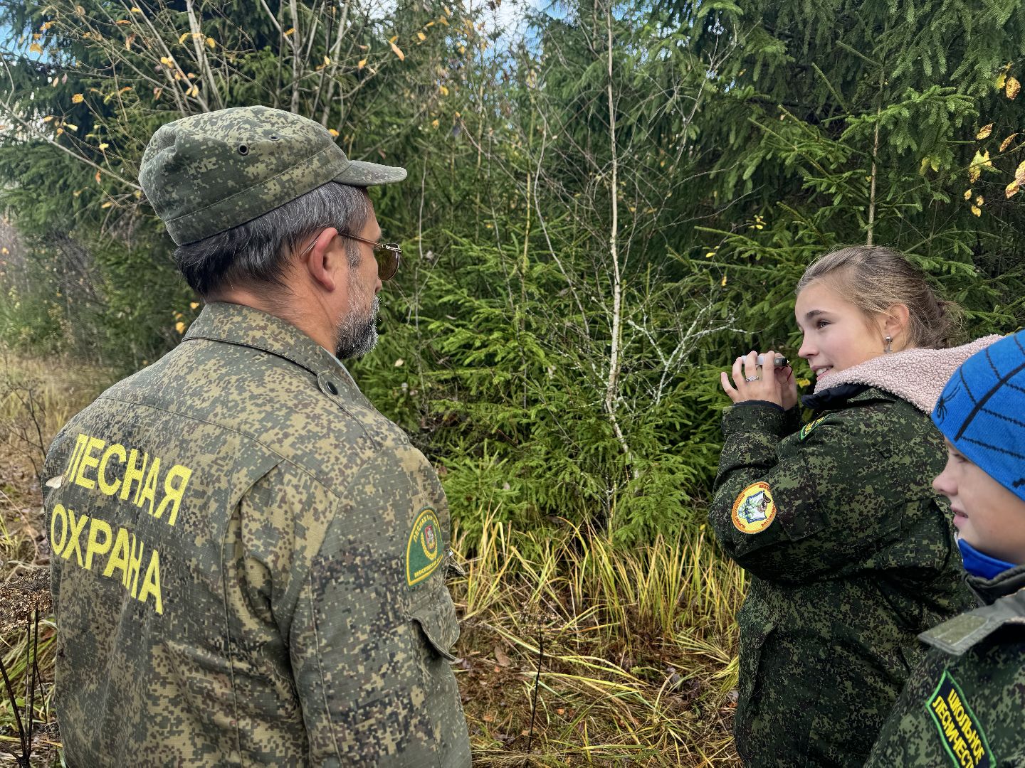 лесничество, урок в лесу, школьное лесничество,