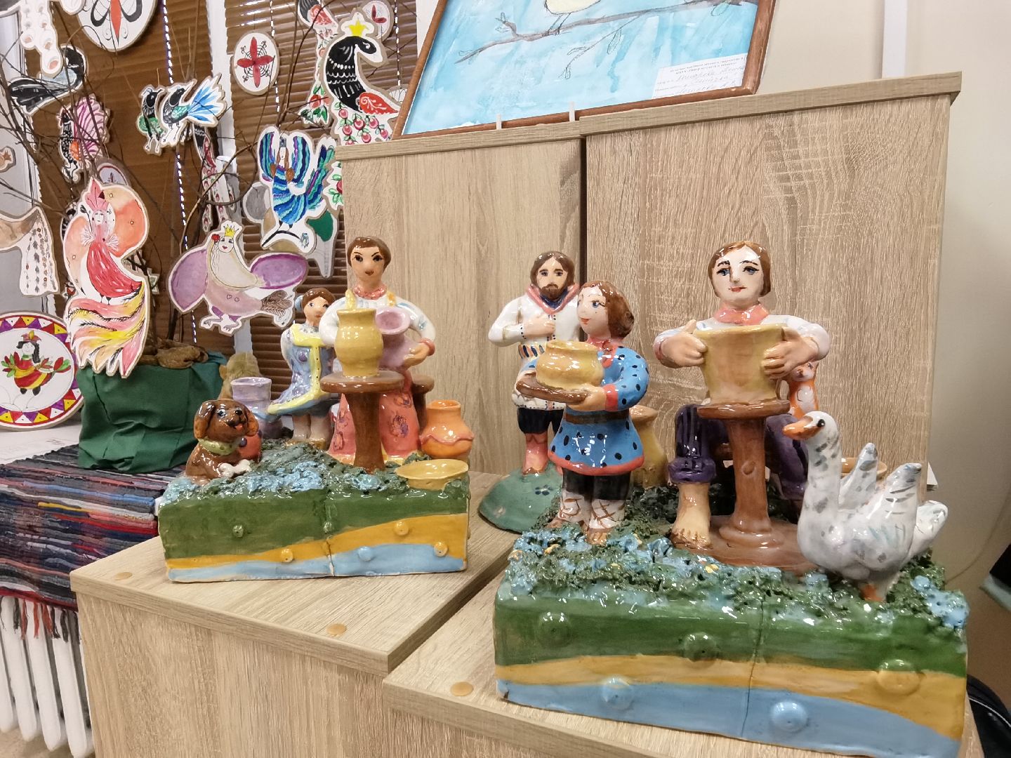 Балашиха, Центр искусств и ремёсел, гончарная мастерская, декоративная роспись, пасхальные корзинки, глиняные яйца, керамика, Пасха