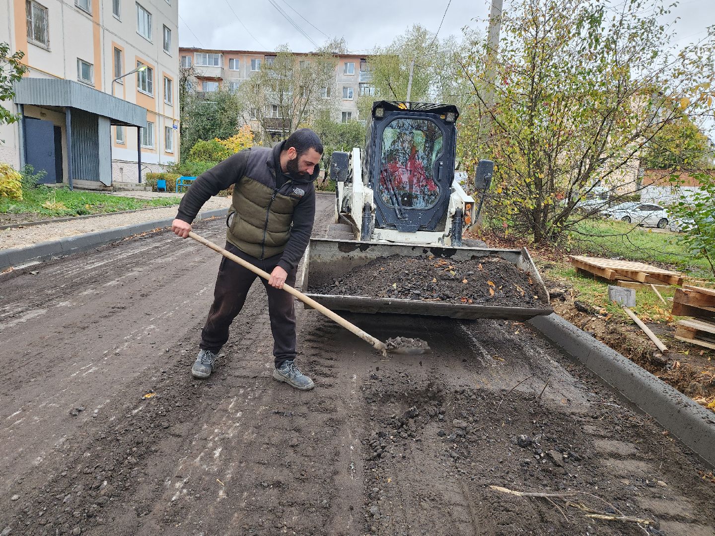 серпухов, подмосковье, комплексное благоустройство двора,