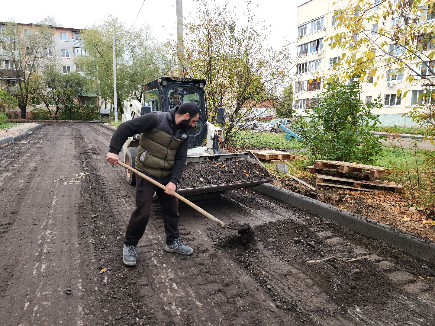 серпухов, подмосковье, комплексное благоустройство двора,