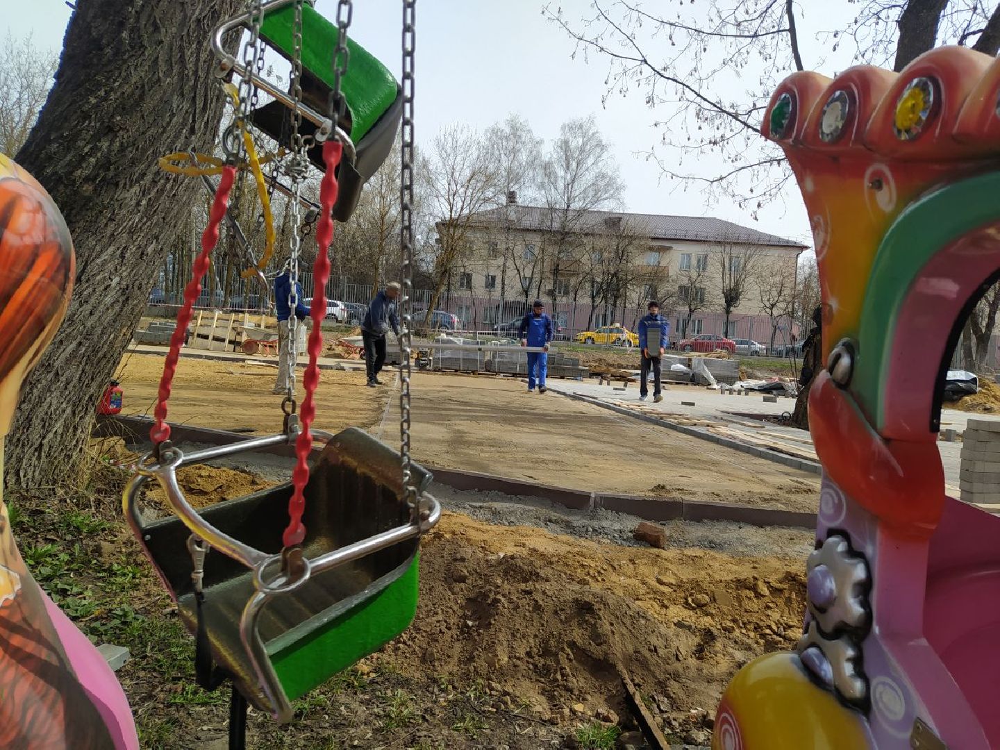 Истра, Парк аттракционов, аттракционы, майские праздники