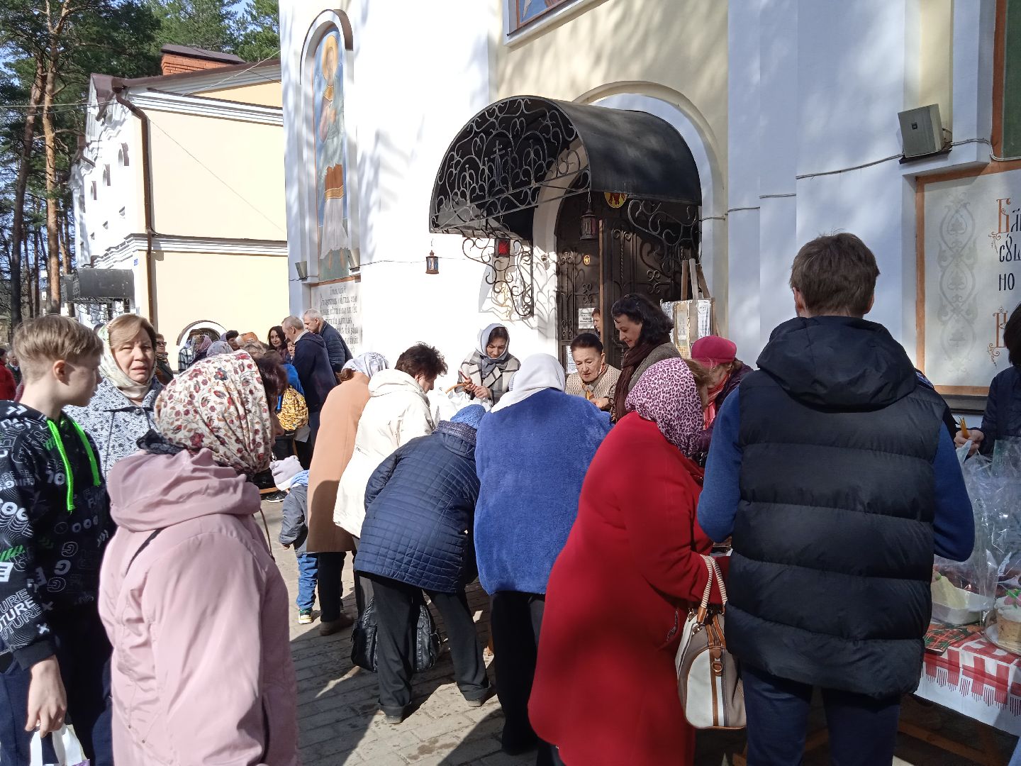 Пасха, праздник, Космо-Дамианский, храм, освящение, куличи, яйца