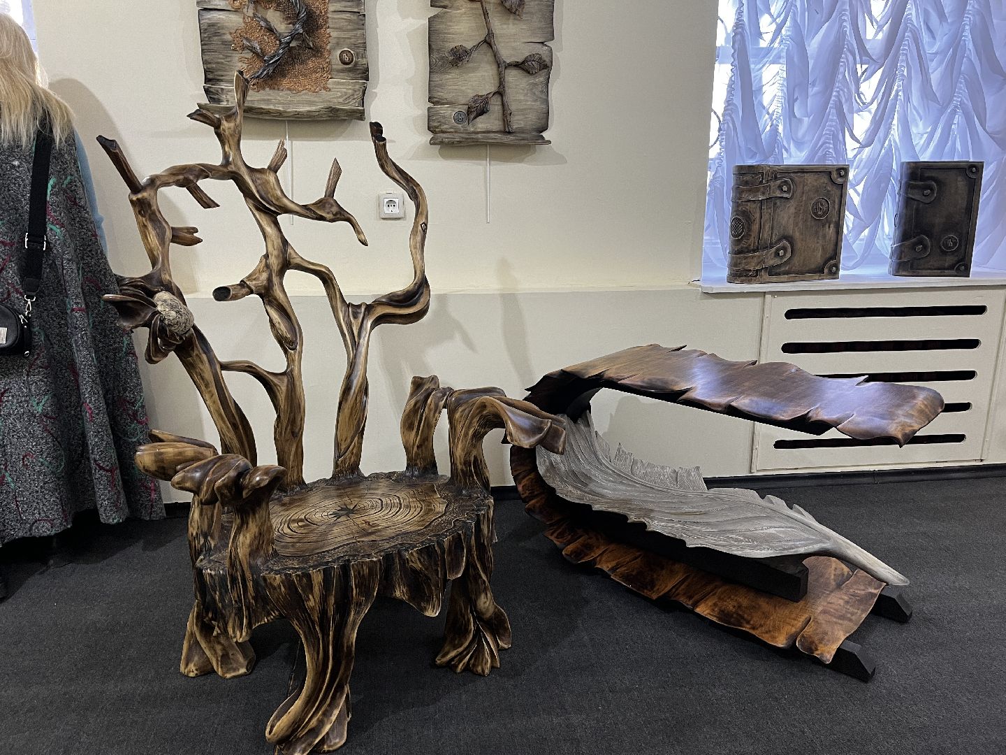 волоколамск, Волоколамский кремль, выставка, Художественная обработка дерева,