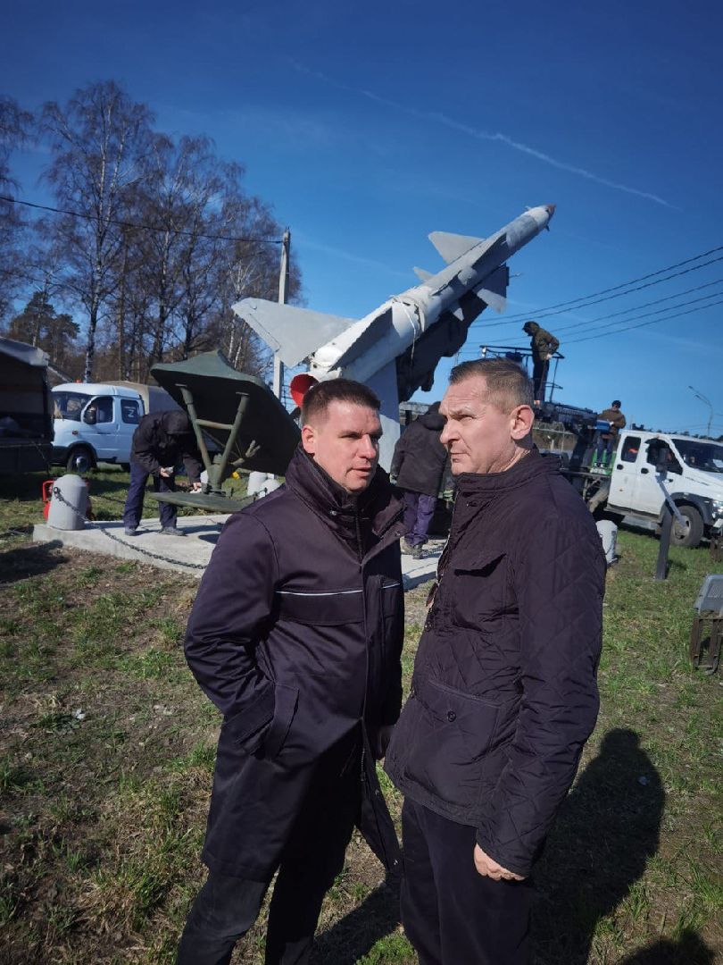 Балашиха, День Победы, Пусковая установка ЗРК С-75, мемориальный комплекс, памятник ВОВ, ветераны, 9 мая, субботник, Месяц чистоты и благоустройства, депутаты