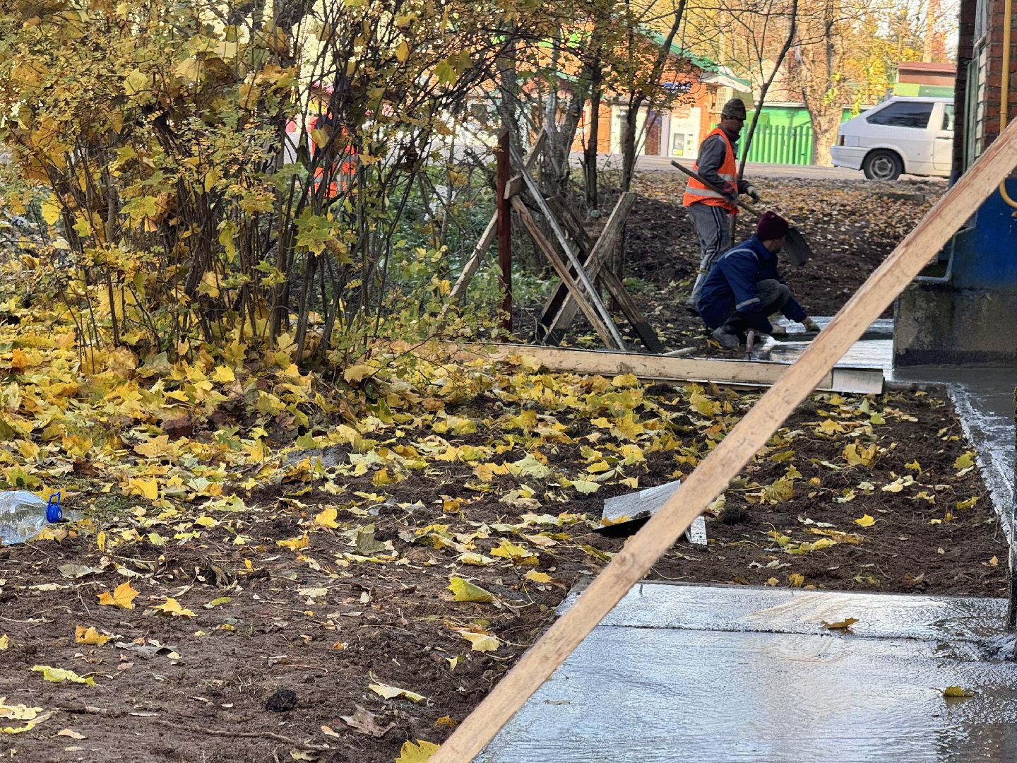 шаховская, отмостка, ремонт фасада, ремонт фасада дома,