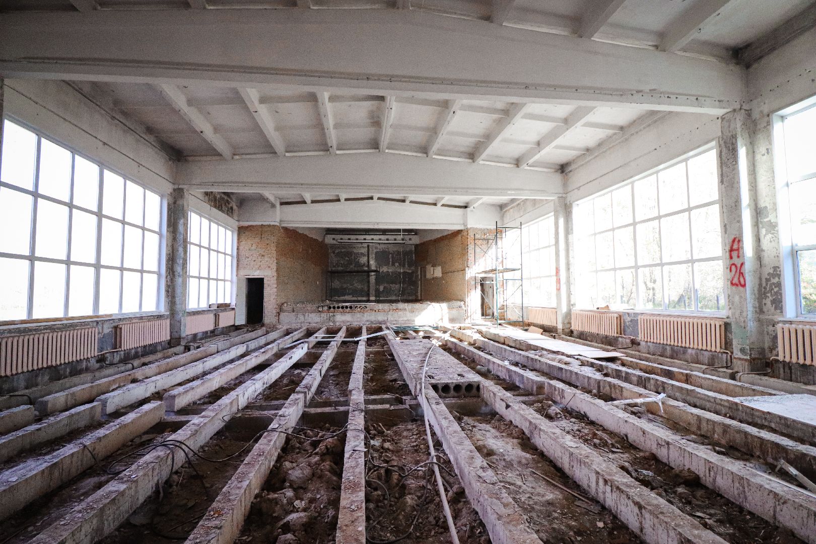 Клин, общество, строительство, образование, ремонт школы,