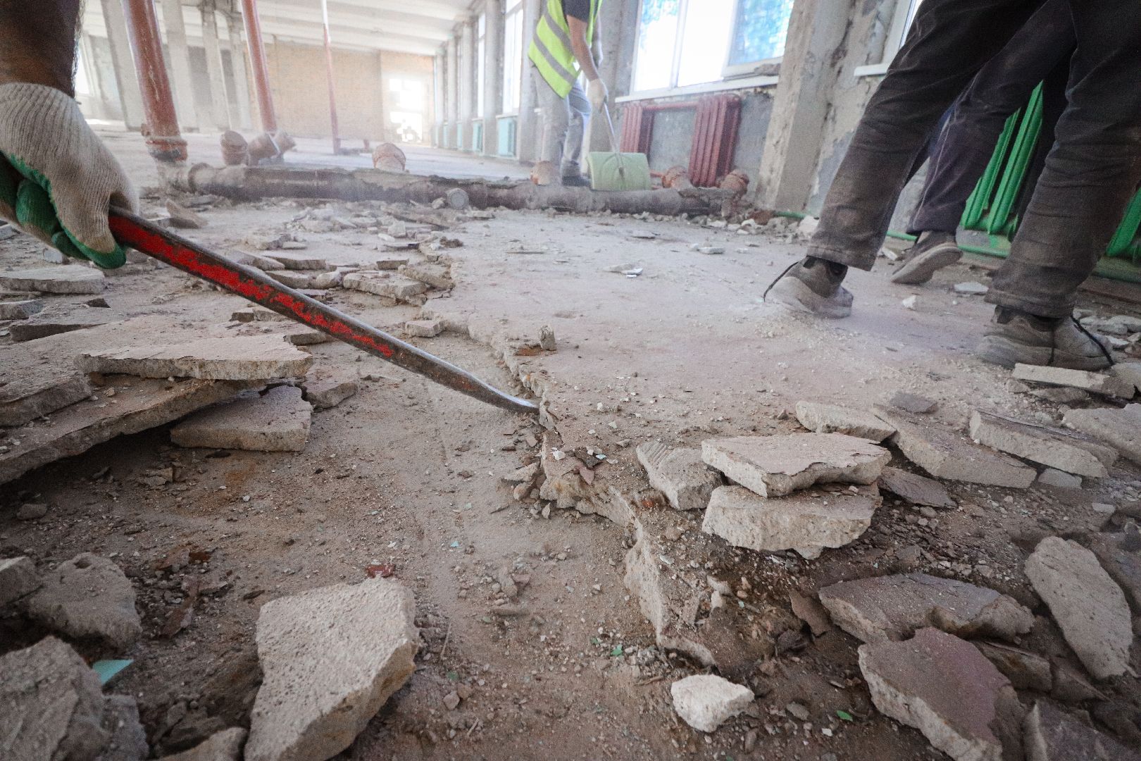 Клин, общество, строительство, образование, ремонт школы,