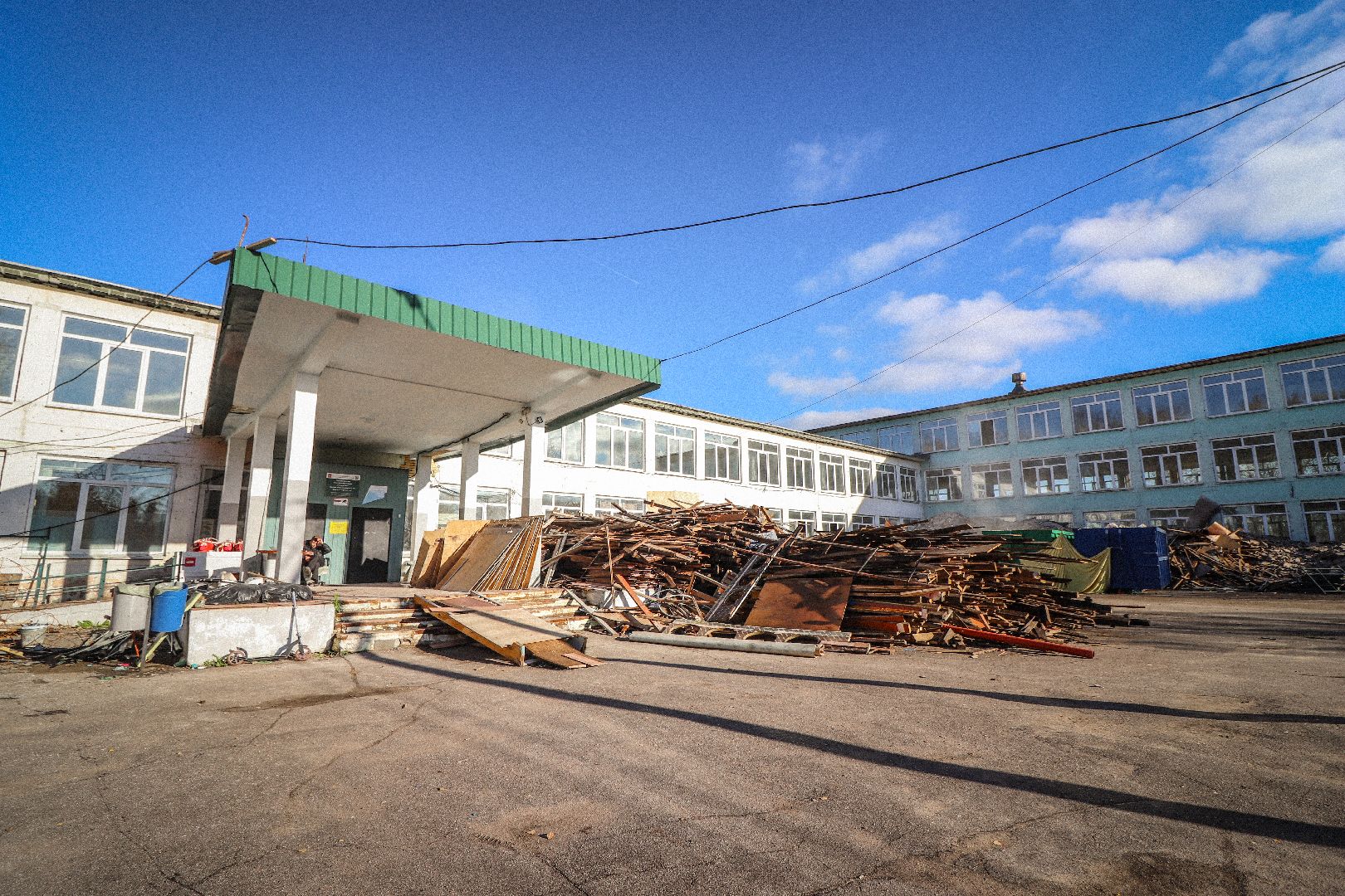 Клин, общество, строительство, образование, ремонт школы,