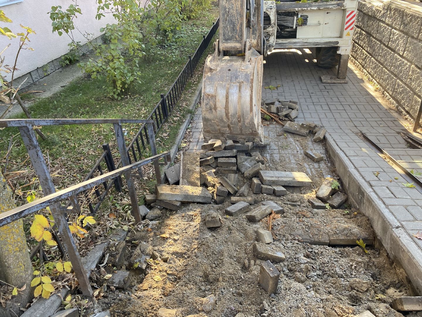 Ремонт, Дорога, Тротуар,