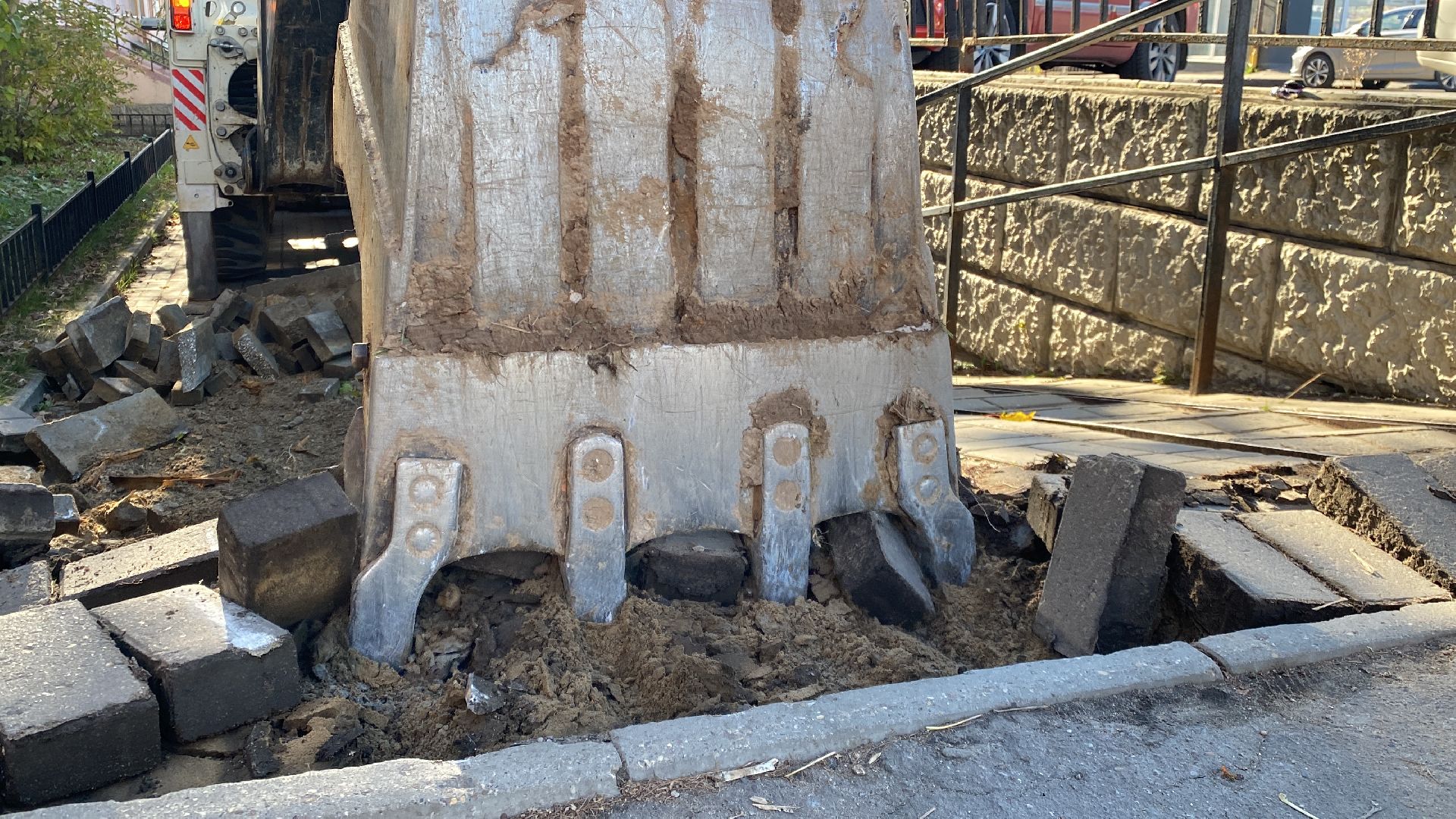 Ремонт, Дорога, Тротуар,