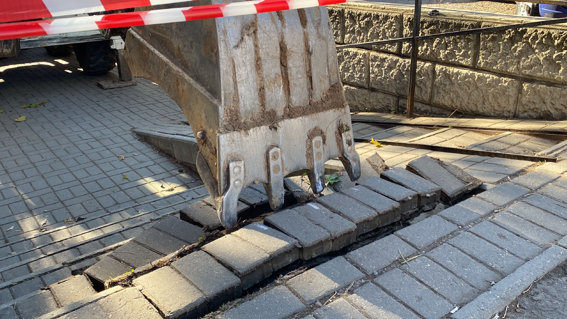 Ремонт, Дорога, Тротуар,