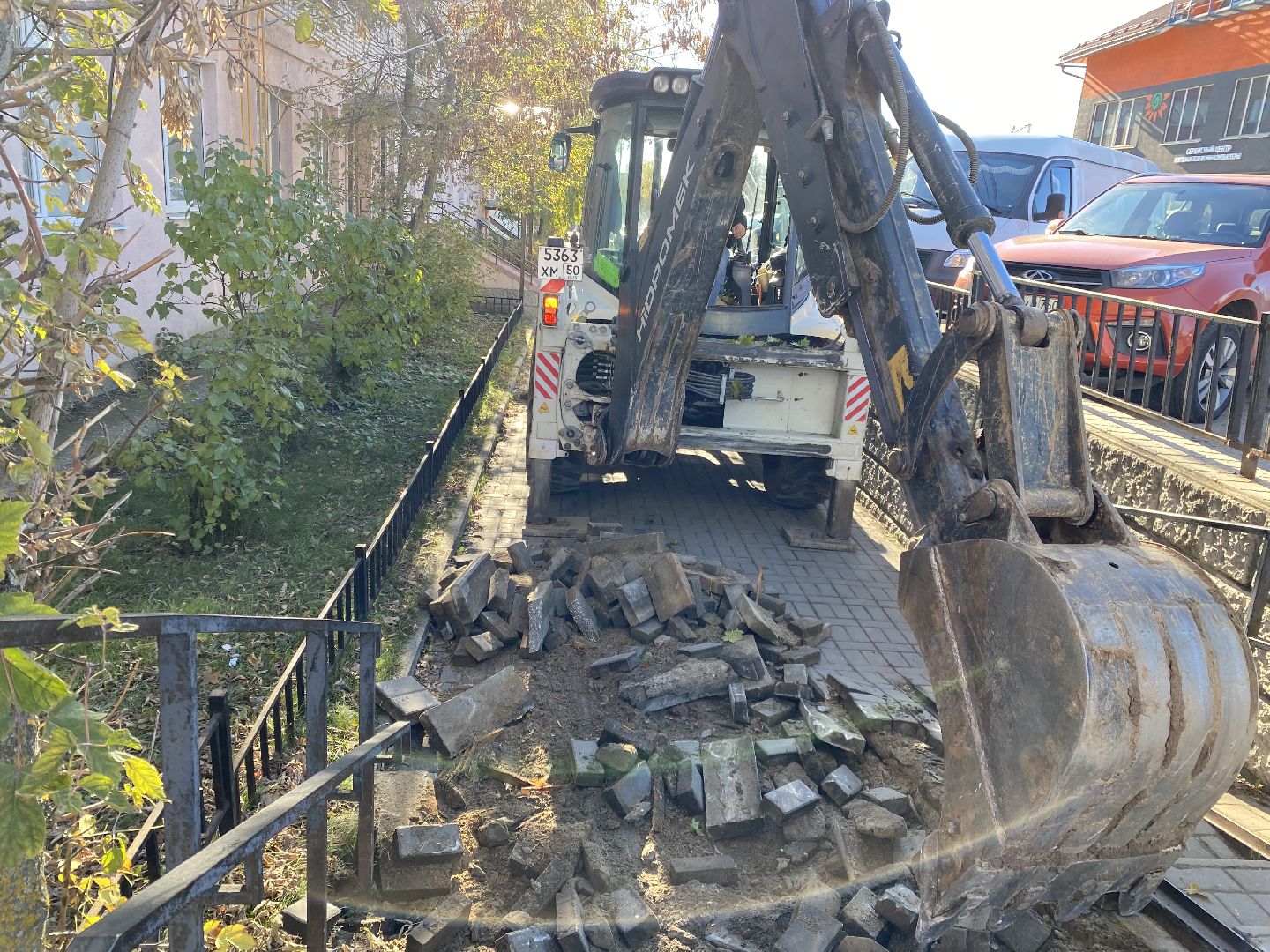 Ремонт, Дорога, Тротуар,