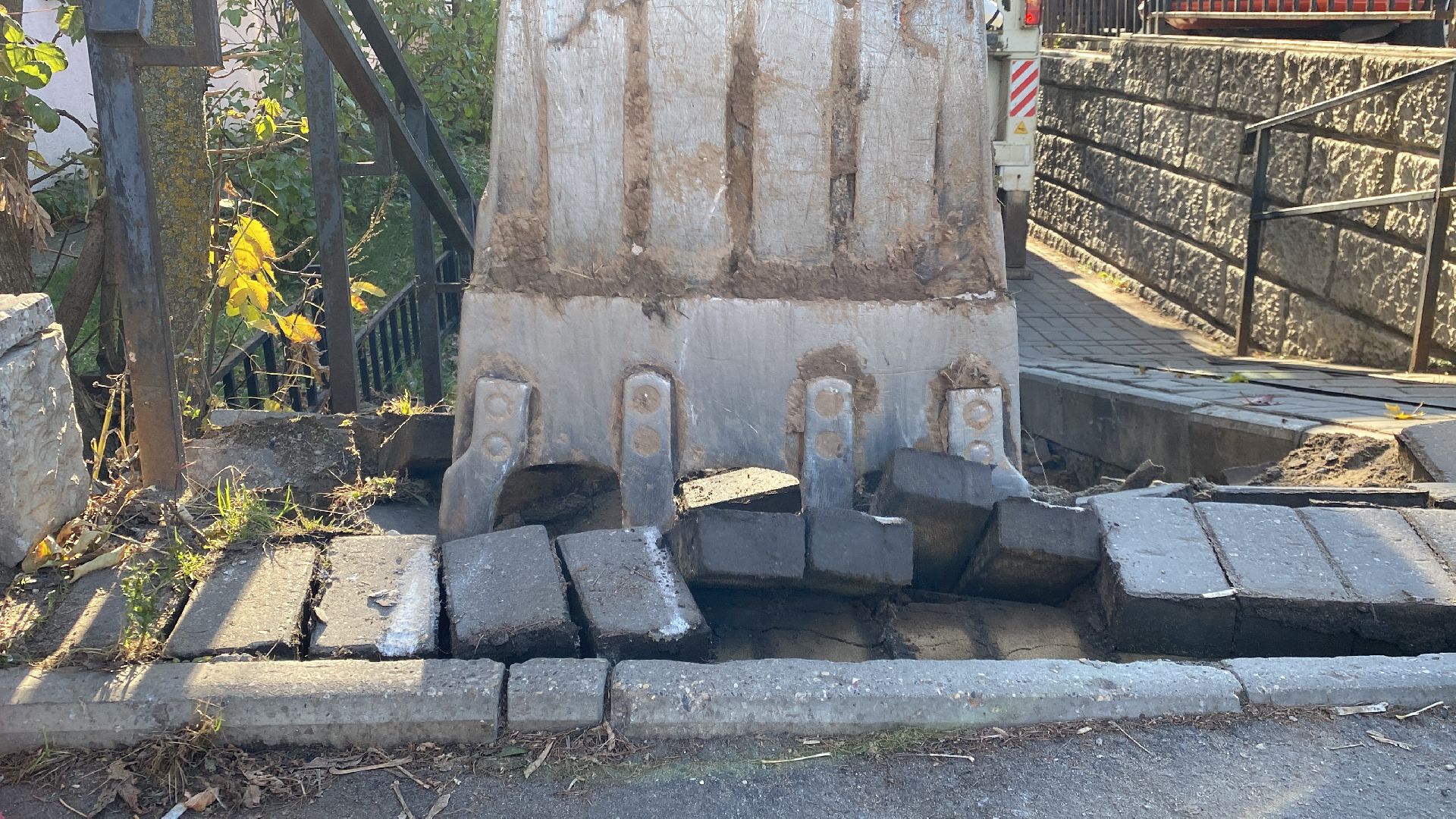 Ремонт, Дорога, Тротуар,