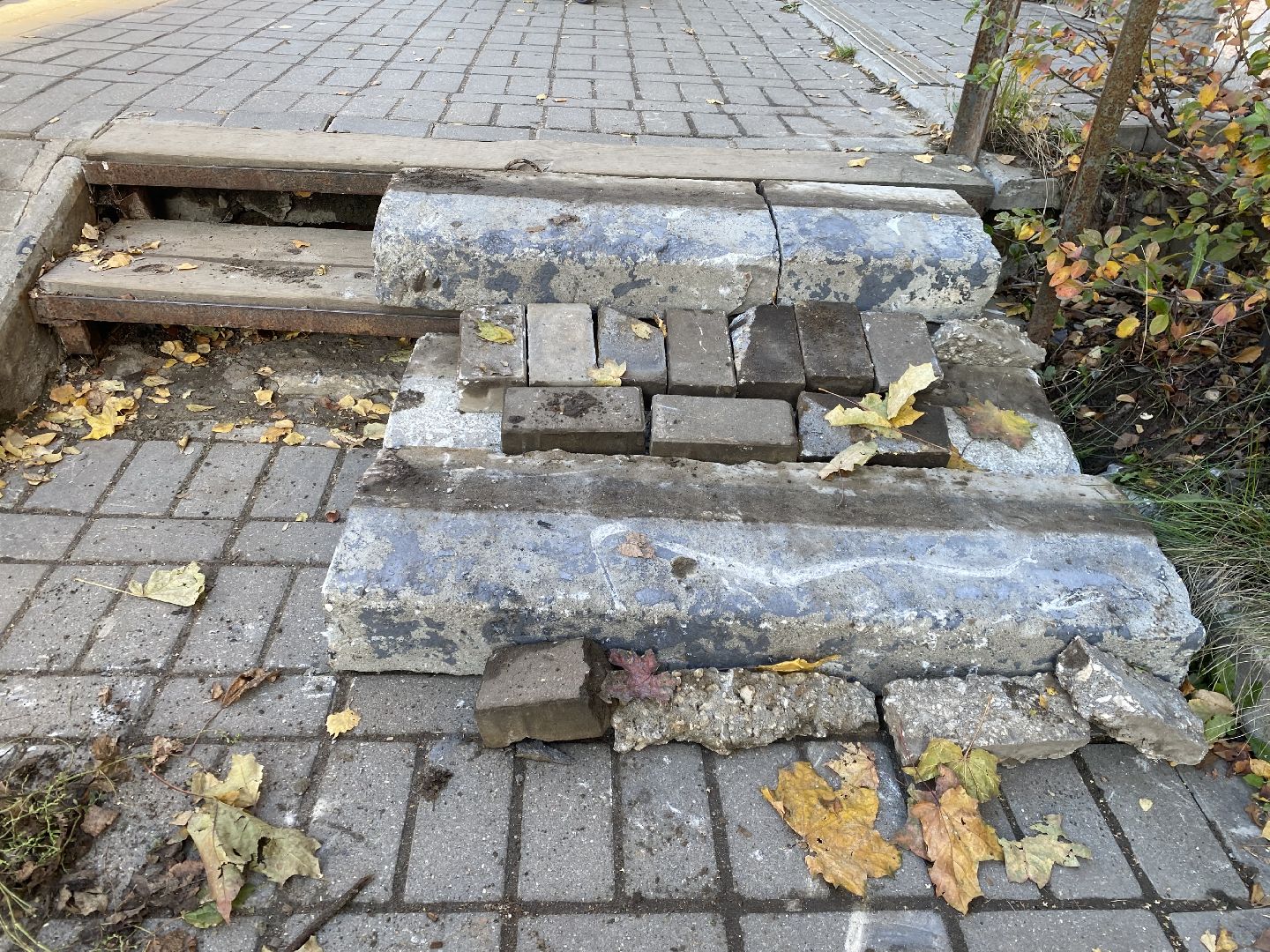 Ремонт, Дорога, Тротуар,