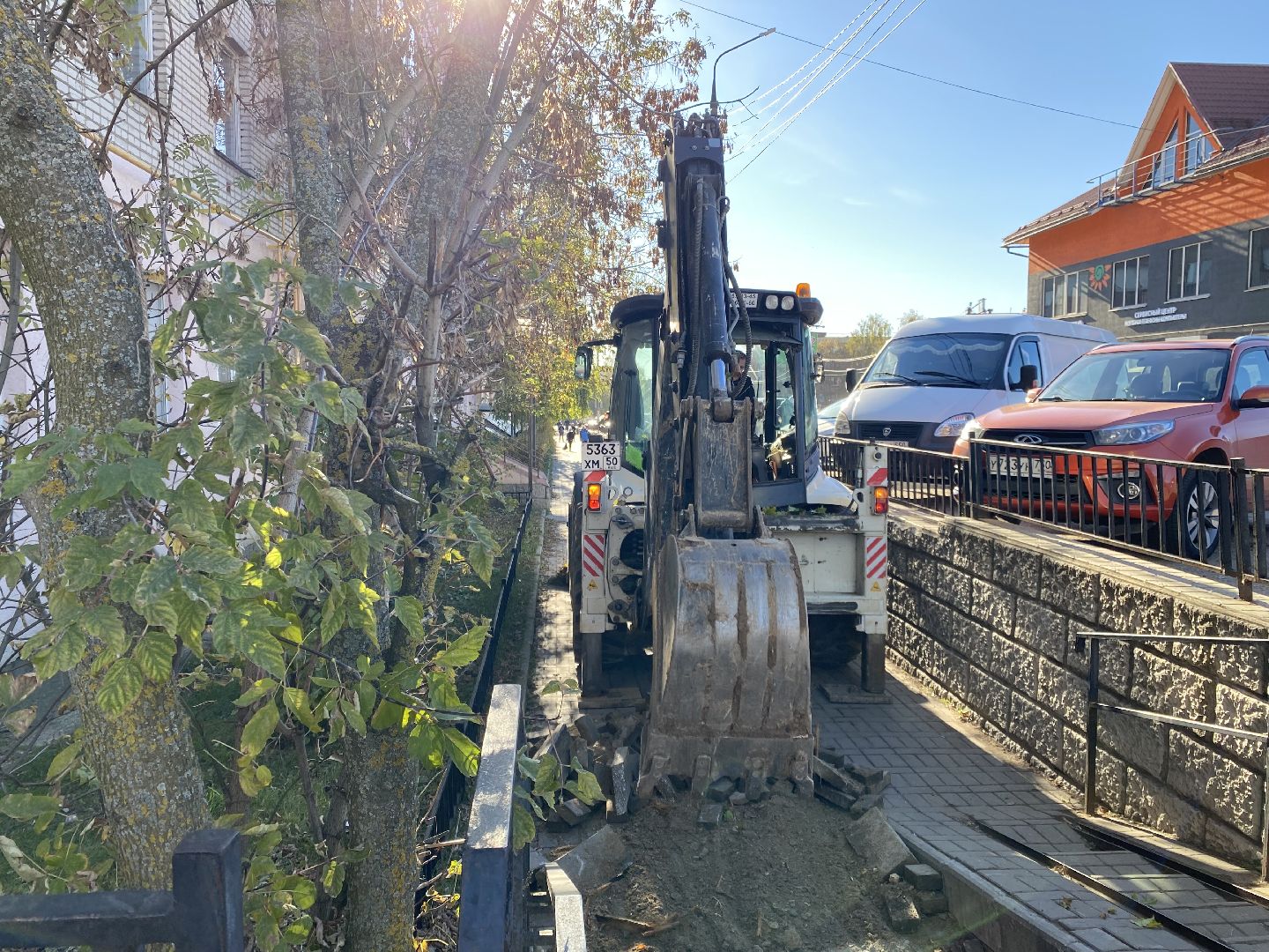 Ремонт, Дорога, Тротуар,