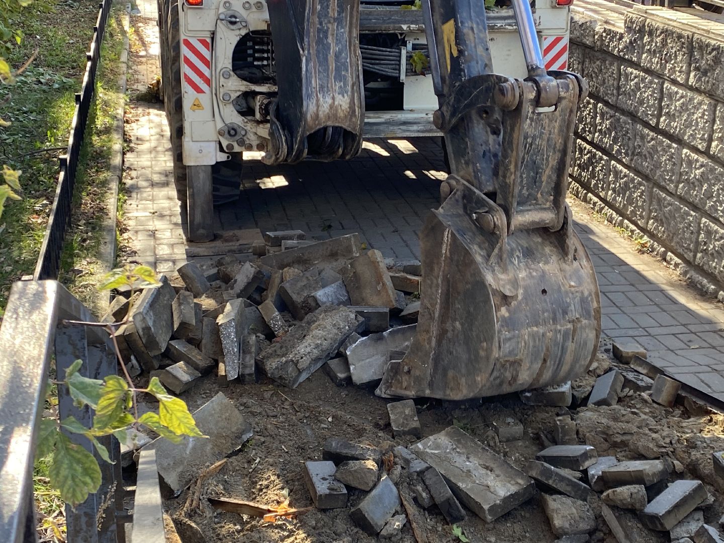 Ремонт, Дорога, Тротуар,