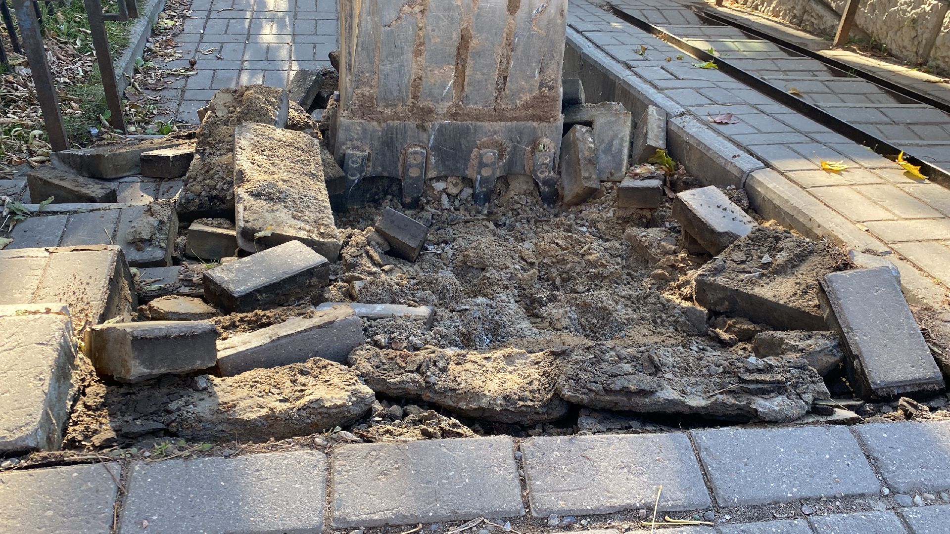 Ремонт, Дорога, Тротуар,