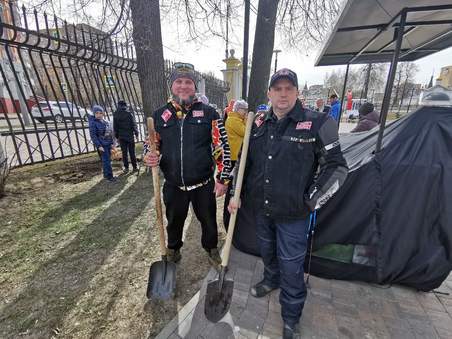 Подольск, парк, субботник