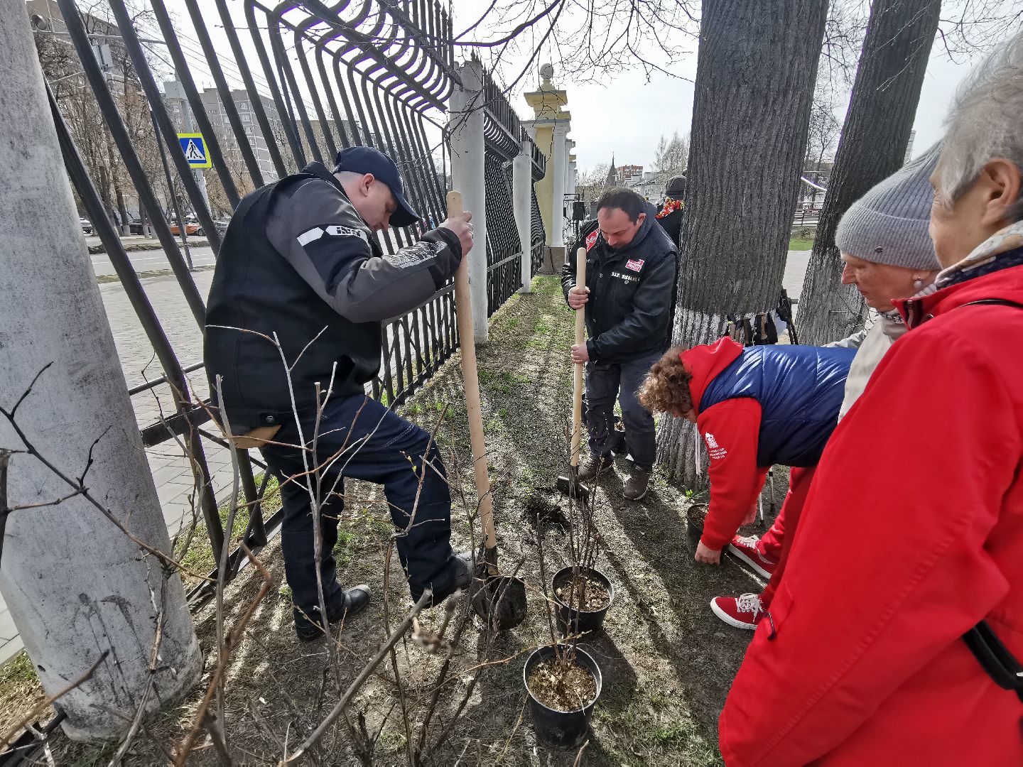 Подольск, парк, субботник