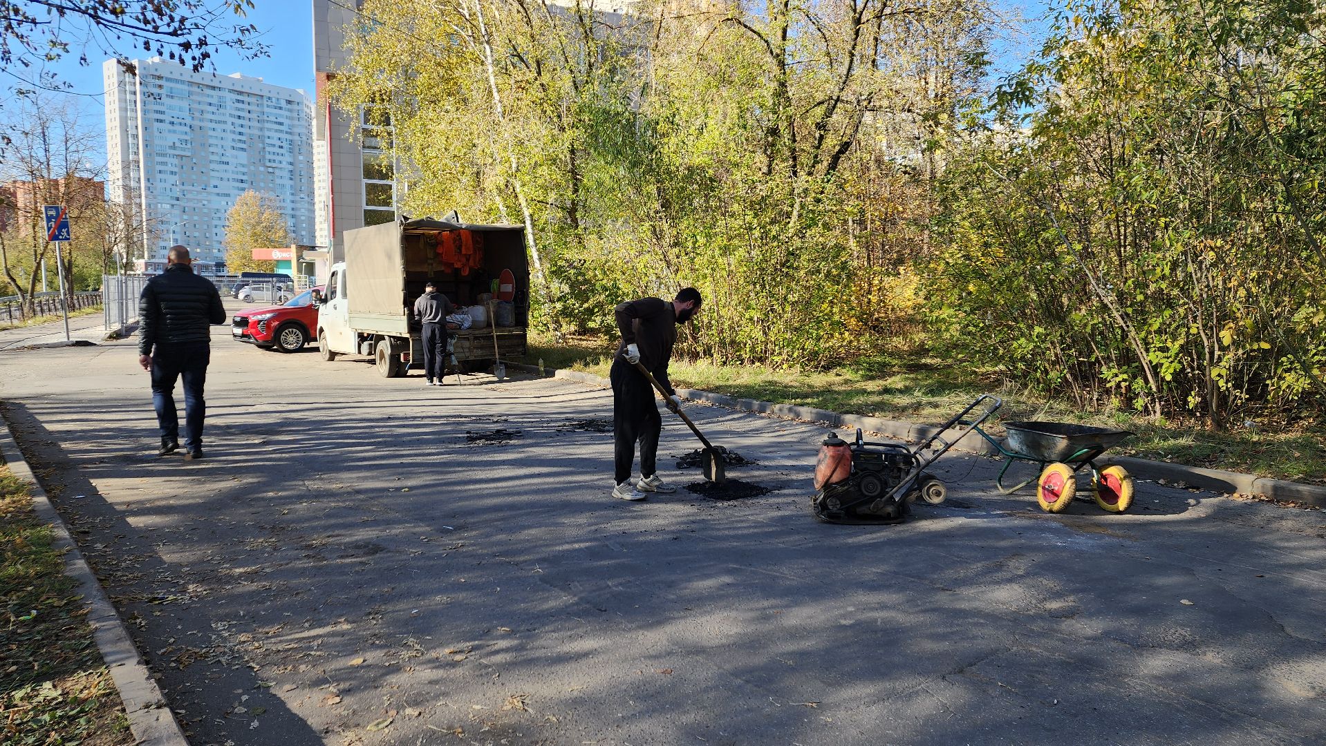пушкино, ямочный ремонт, добродел, добродел благоустройство, дорога, дворовая территория,