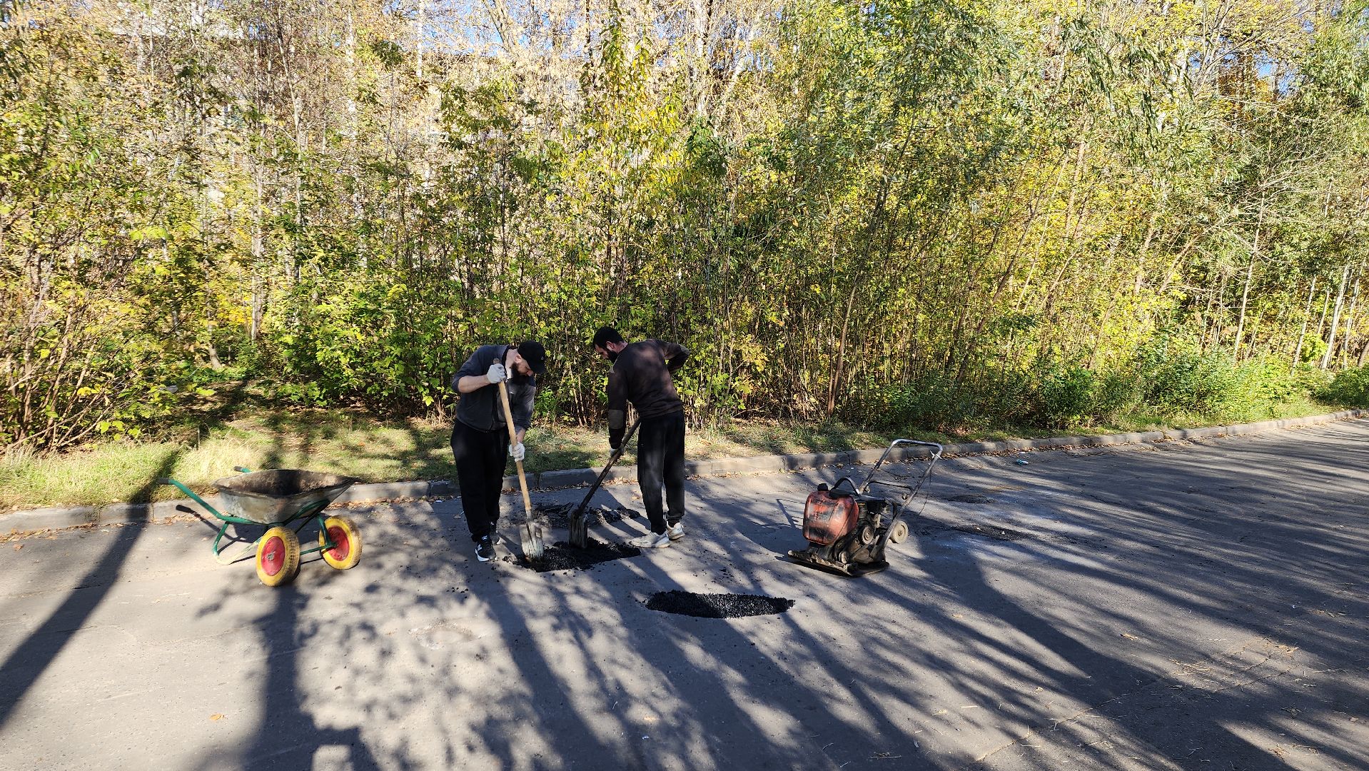 пушкино, ямочный ремонт, добродел, добродел благоустройство, дорога, дворовая территория,
