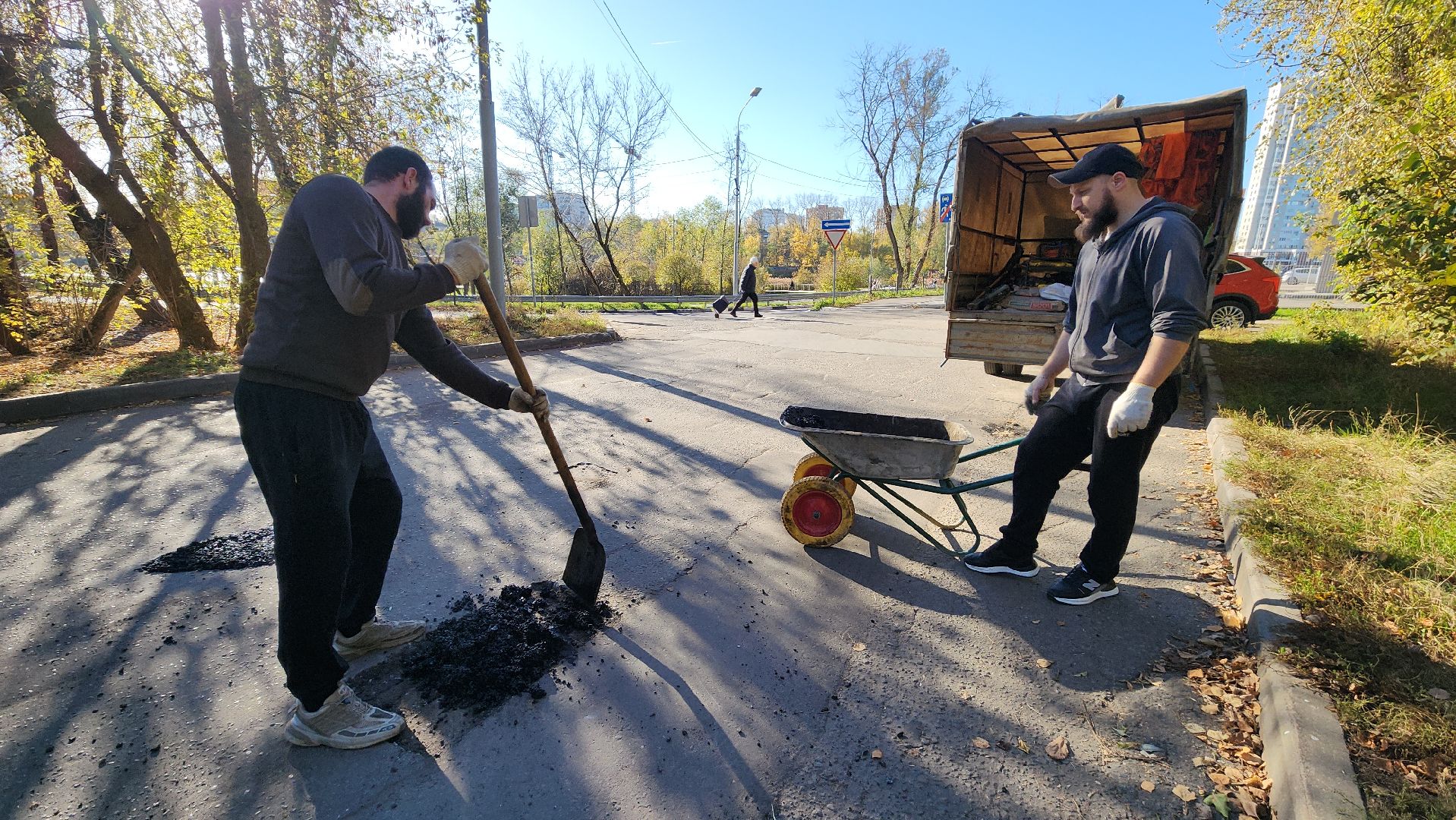 пушкино, ямочный ремонт, добродел, добродел благоустройство, дорога, дворовая территория,