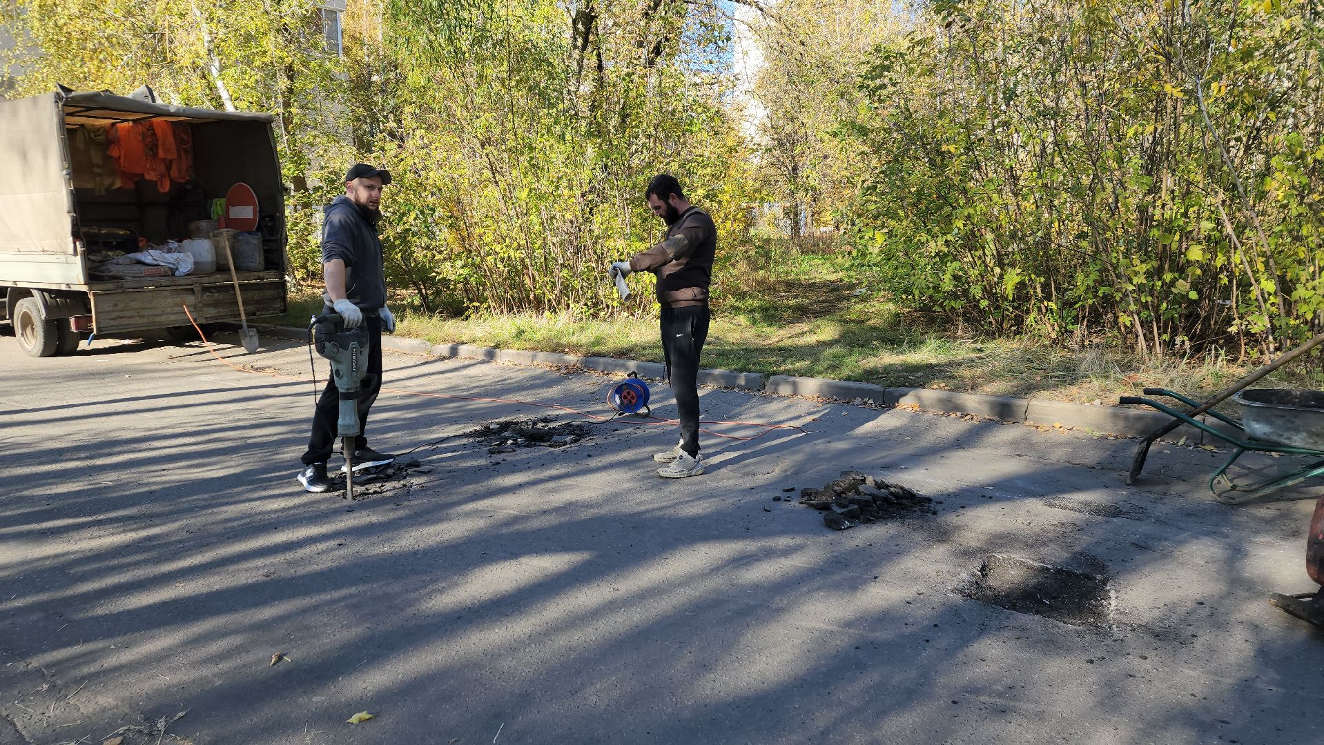 пушкино, ямочный ремонт, добродел, добродел благоустройство, дорога, дворовая территория,