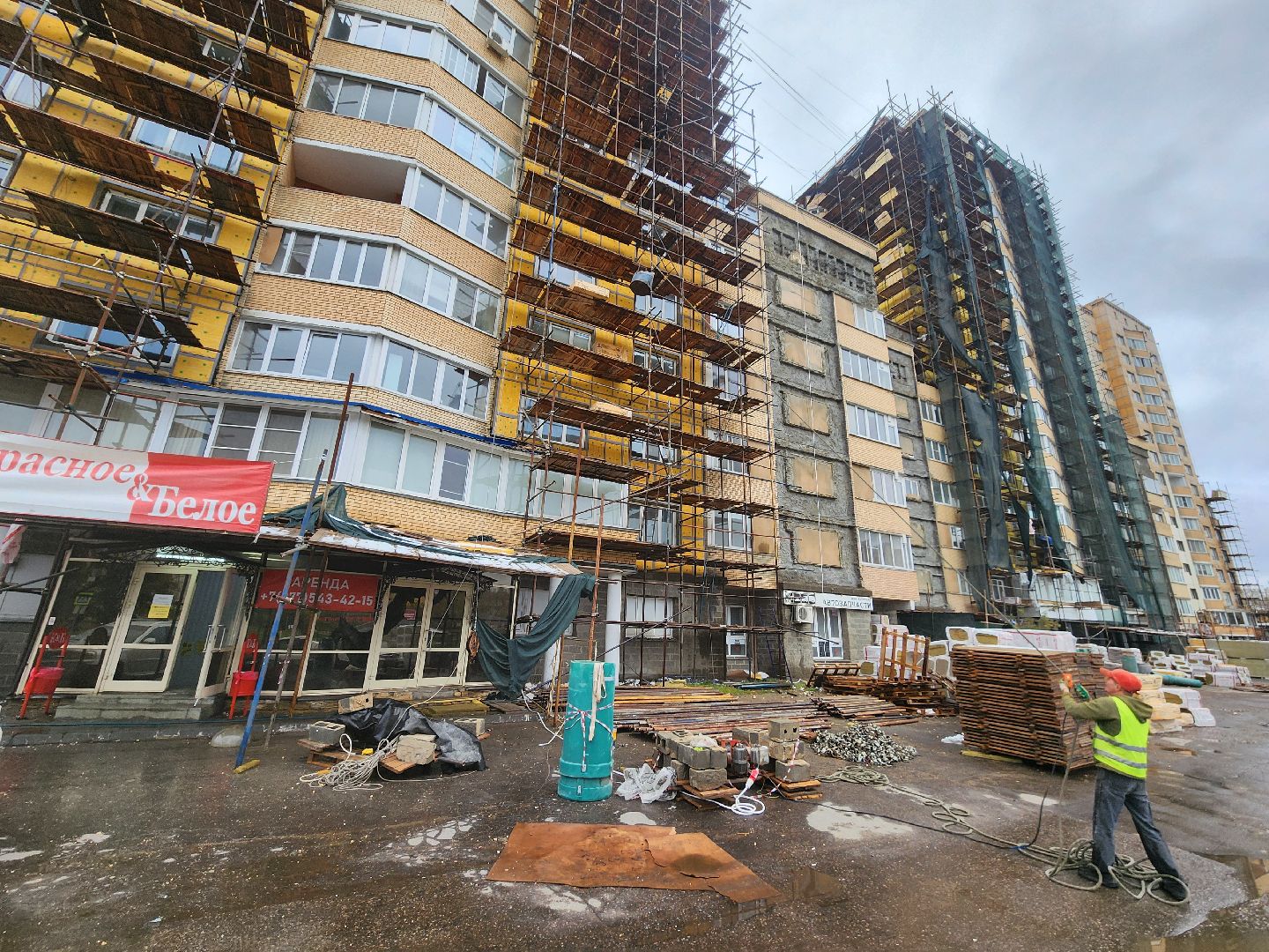 Чехов, улица Дружбы, ЖК Посейдон, капремонт фасада, реконструкция фасада, утепление, теплоизоляция, гидроизоляция, фонд капремонта мо,