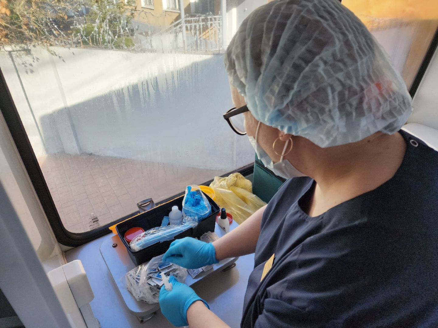 Чехов, передвижной фап, мобильный медицинский пункт, фельдшерско-акушерский пункт, вакцинация от гриппа, прививки от пневмонии,