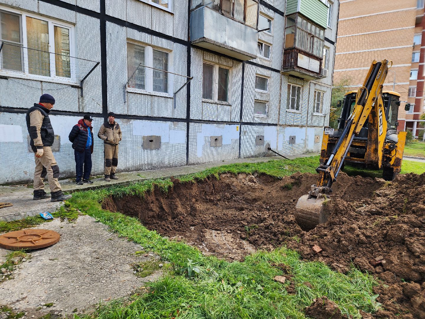 Чехов, улица Чехова, ремонт теплосети, аварийные работы, теплоснабжение, пуск отопления, мп жкх чеховского района,