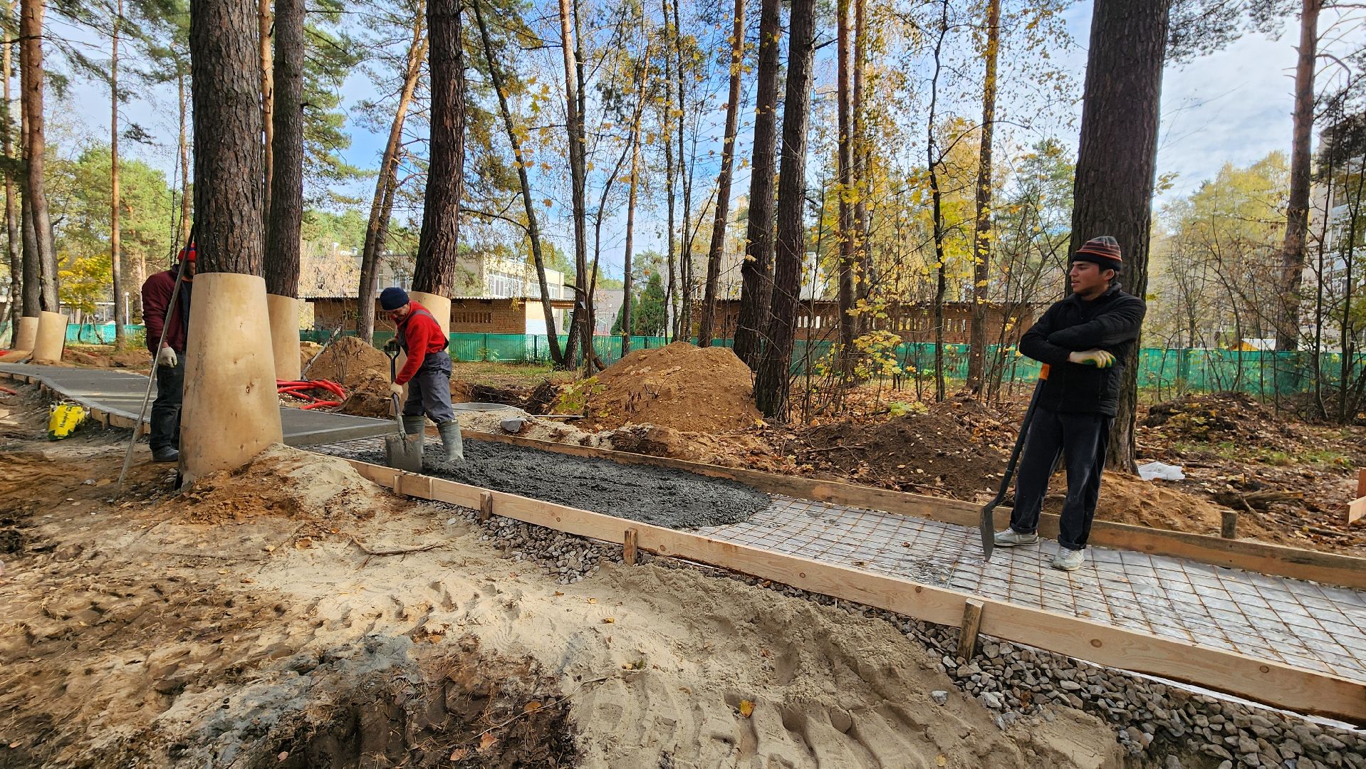 протвино, благоустройство, бетонирование дорожек, общественное пространство сказка, сказка в протвино,