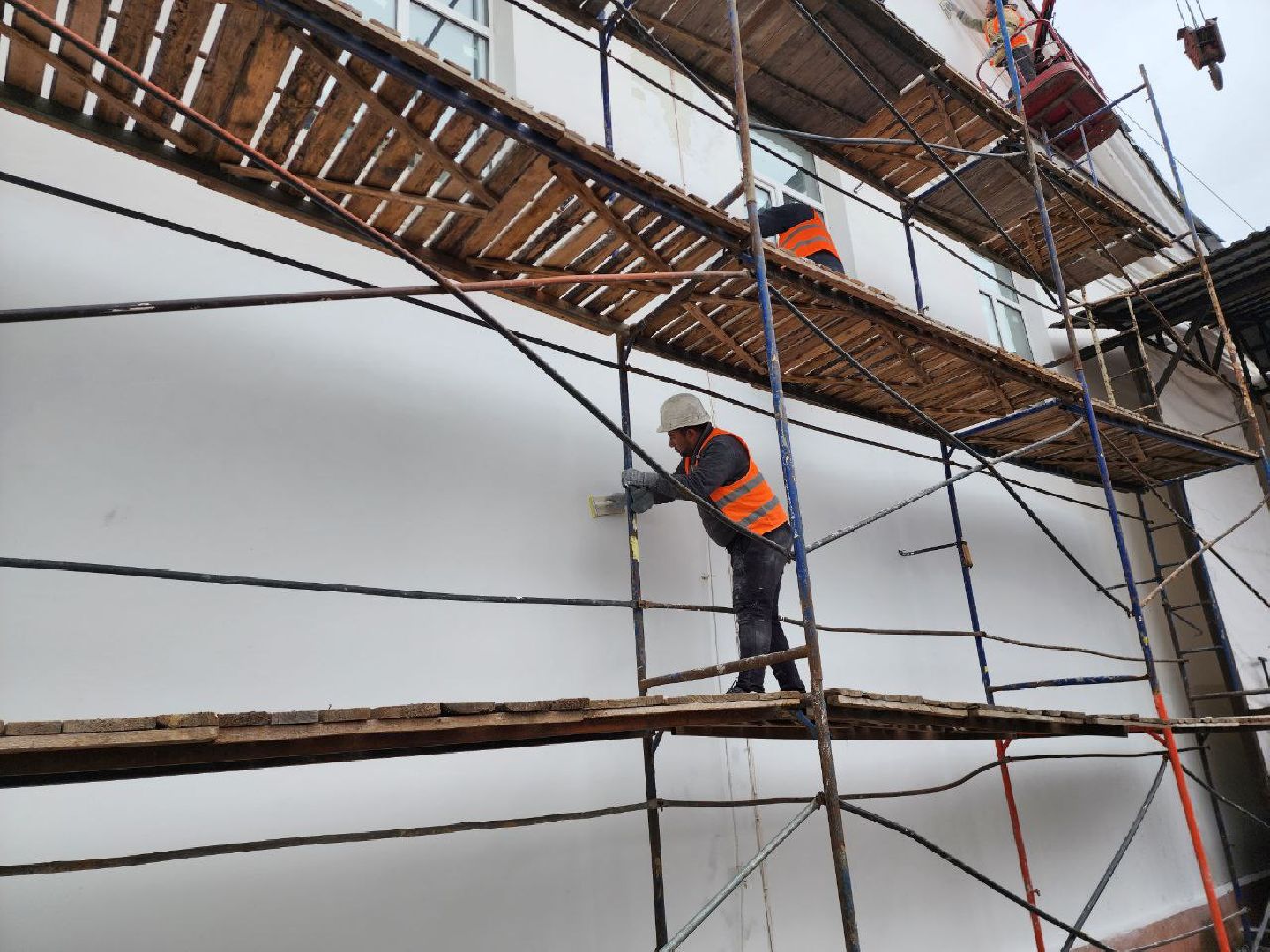 руза, рузский городской округ, подмосковье, дом культуры, ремонт фасада, косметический ремонт, строительство, местный дом культуры,