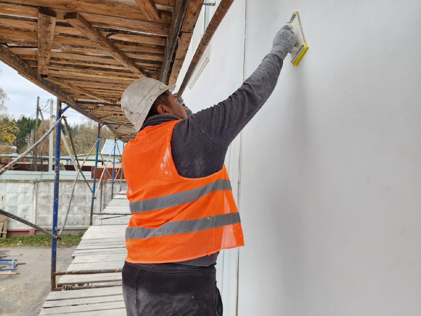 руза, рузский городской округ, подмосковье, дом культуры, ремонт фасада, косметический ремонт, строительство, местный дом культуры,