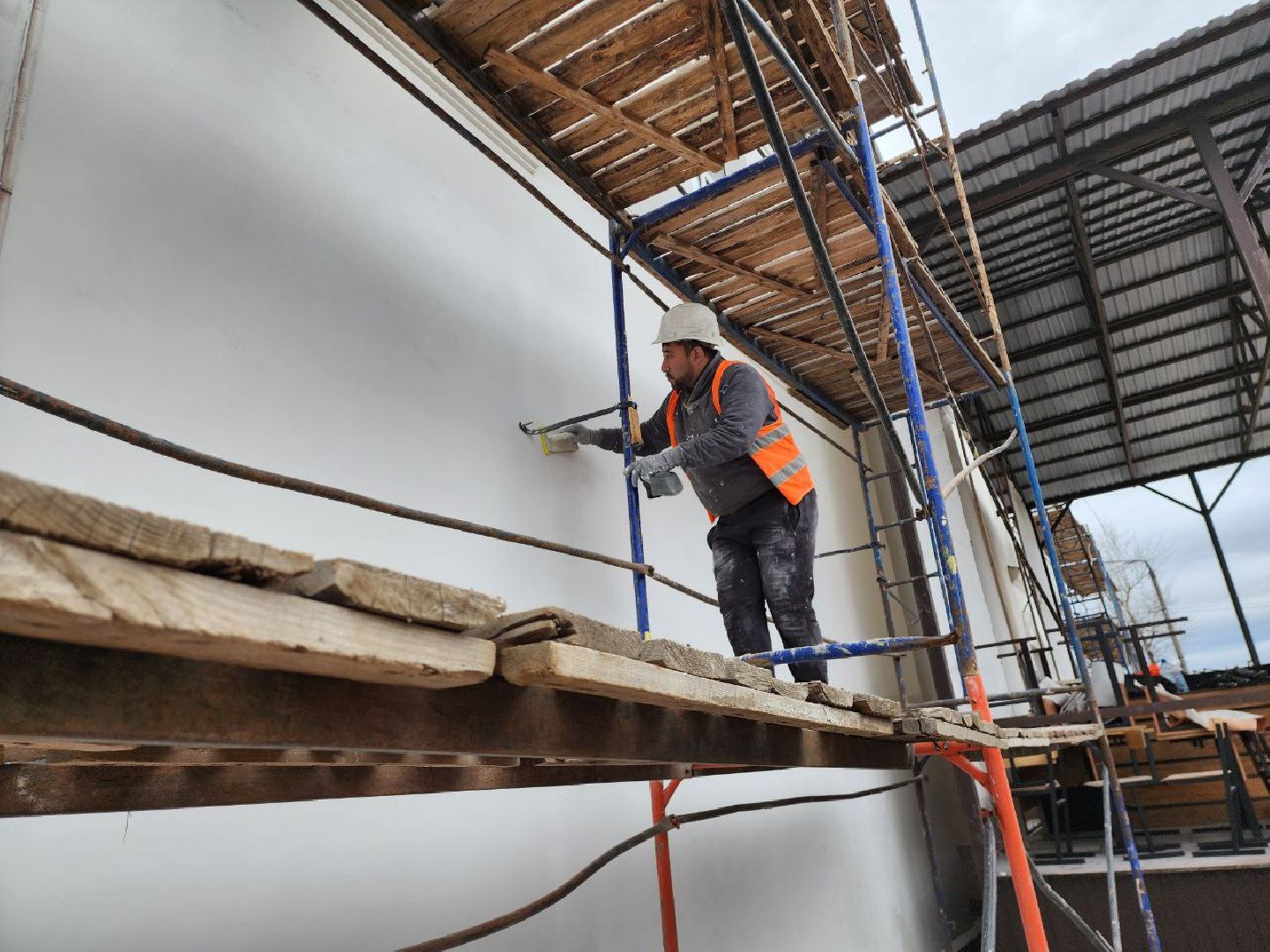 руза, рузский городской округ, подмосковье, дом культуры, ремонт фасада, косметический ремонт, строительство, местный дом культуры,