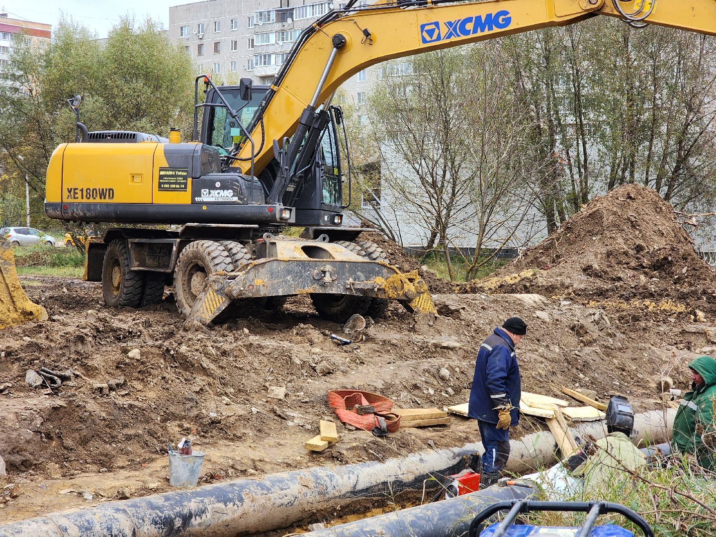 воскресенск, отопление, утечка, теплотрасса,