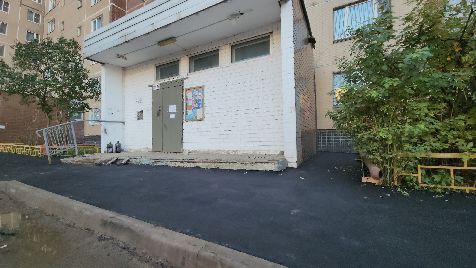 укладка асфальта, тротуары, Лобня,