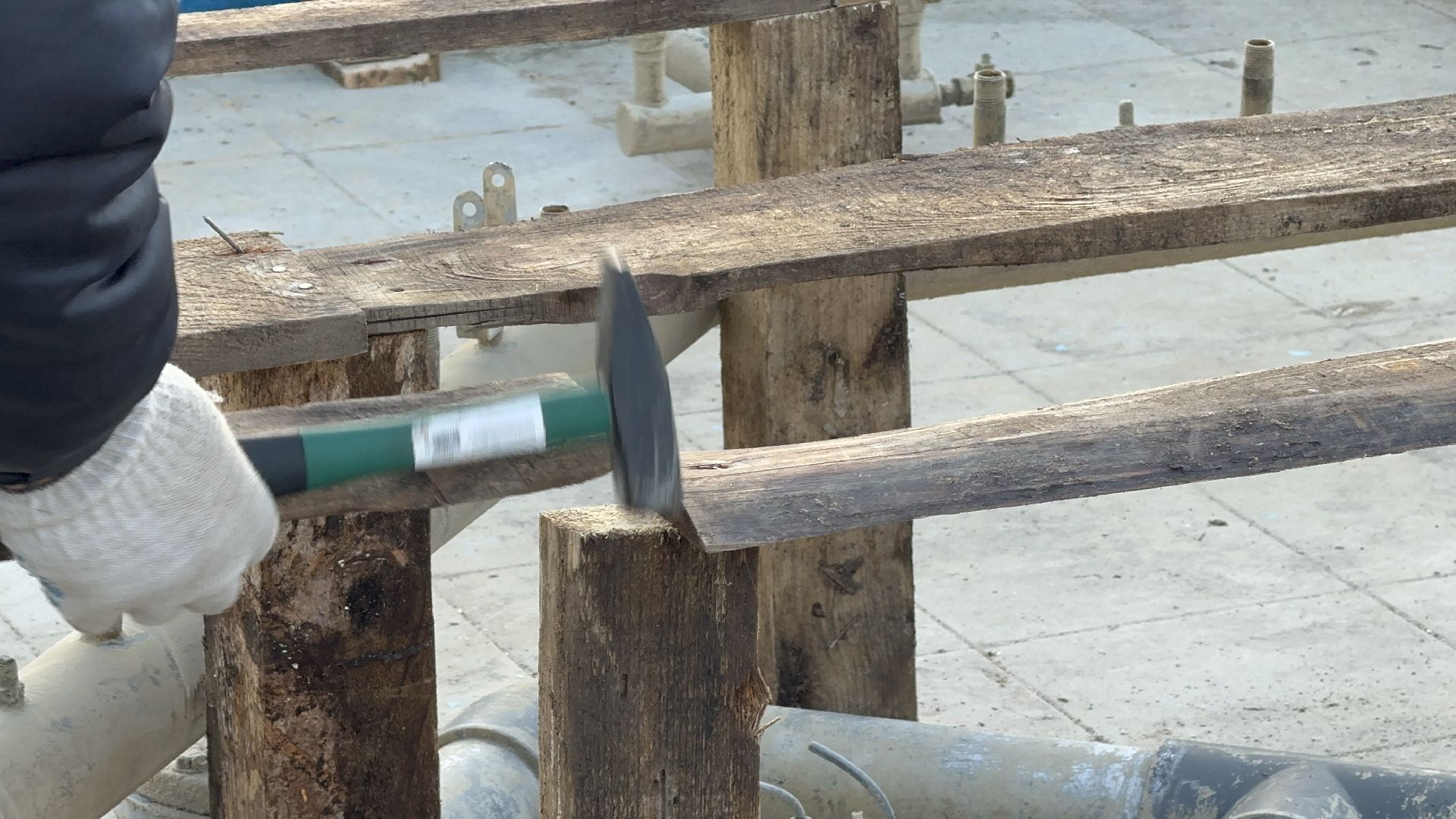 Солнечногорск, Фонтан, Зимний период, Рабочие, Жители,